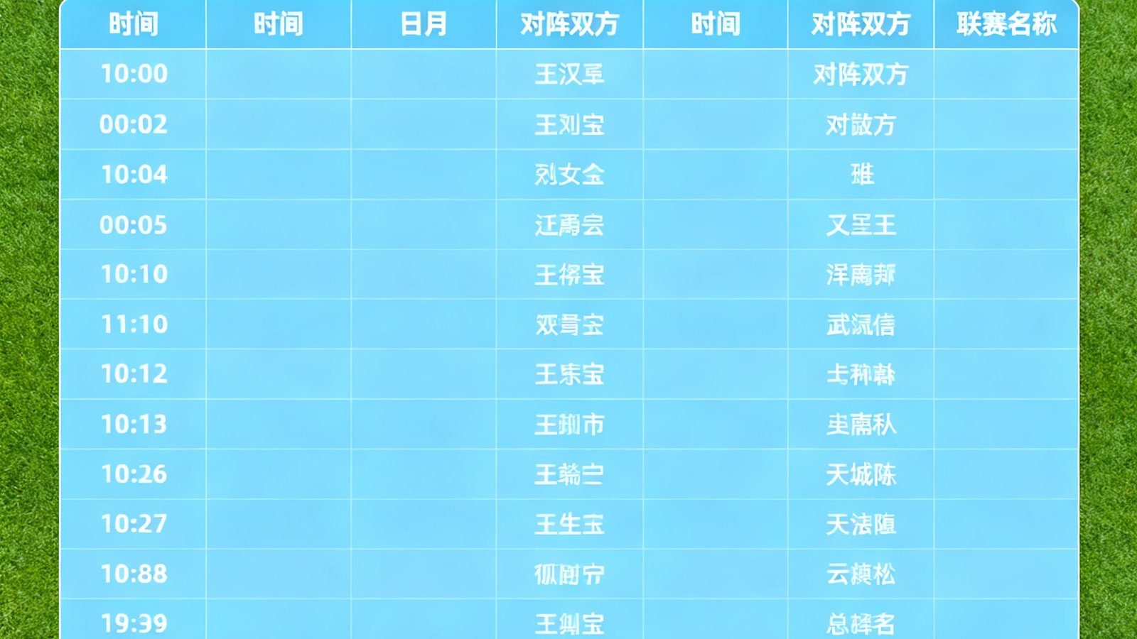 赛程日历界面以日历视图展示一周内的足球比赛安排，每场比赛标注时间、对阵双方和联赛名称，界面简洁清晰。